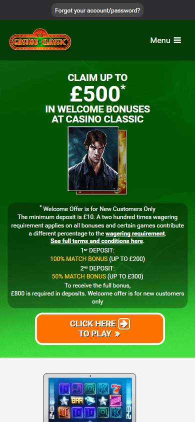 Casino Classic Mobile screenshot